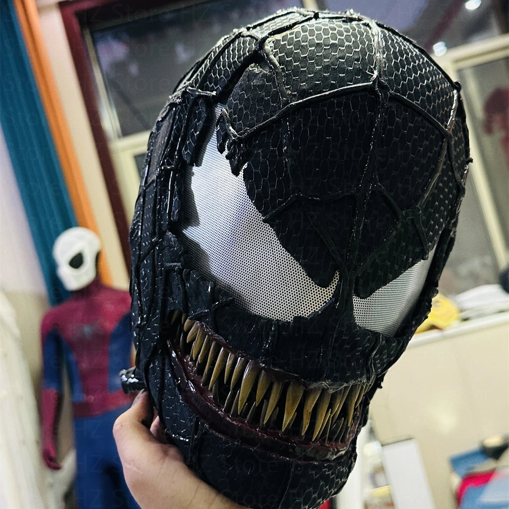 Venom 3: The Last Dance Venom Mask with Opened Mouth 1:1 Customizable Wearable Venom Helmet Movie Prop Halloween Cosplay Helmet - Big Tim's Magic Emporium