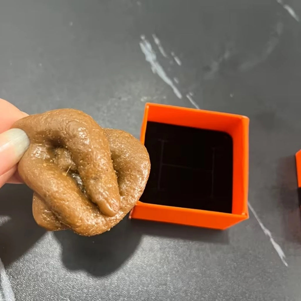 Surprise Gift Box with Prank Realistic Faux Feces Gift Box Orange & Design Perfect Funny Novelty Surprise Gift Box Prank Props - Big Tim's Magic Emporium