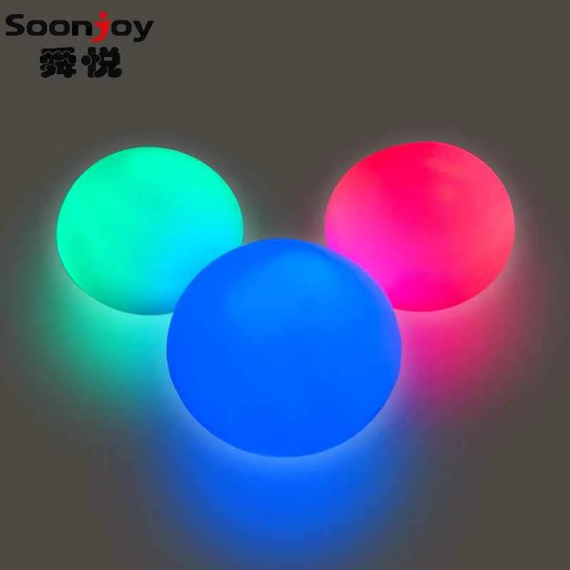 LED Juggling Balls Glow Balls USB Rechargeable Soft PVC Light up Ball （Set of 3） - Big Tim's Magic Emporium