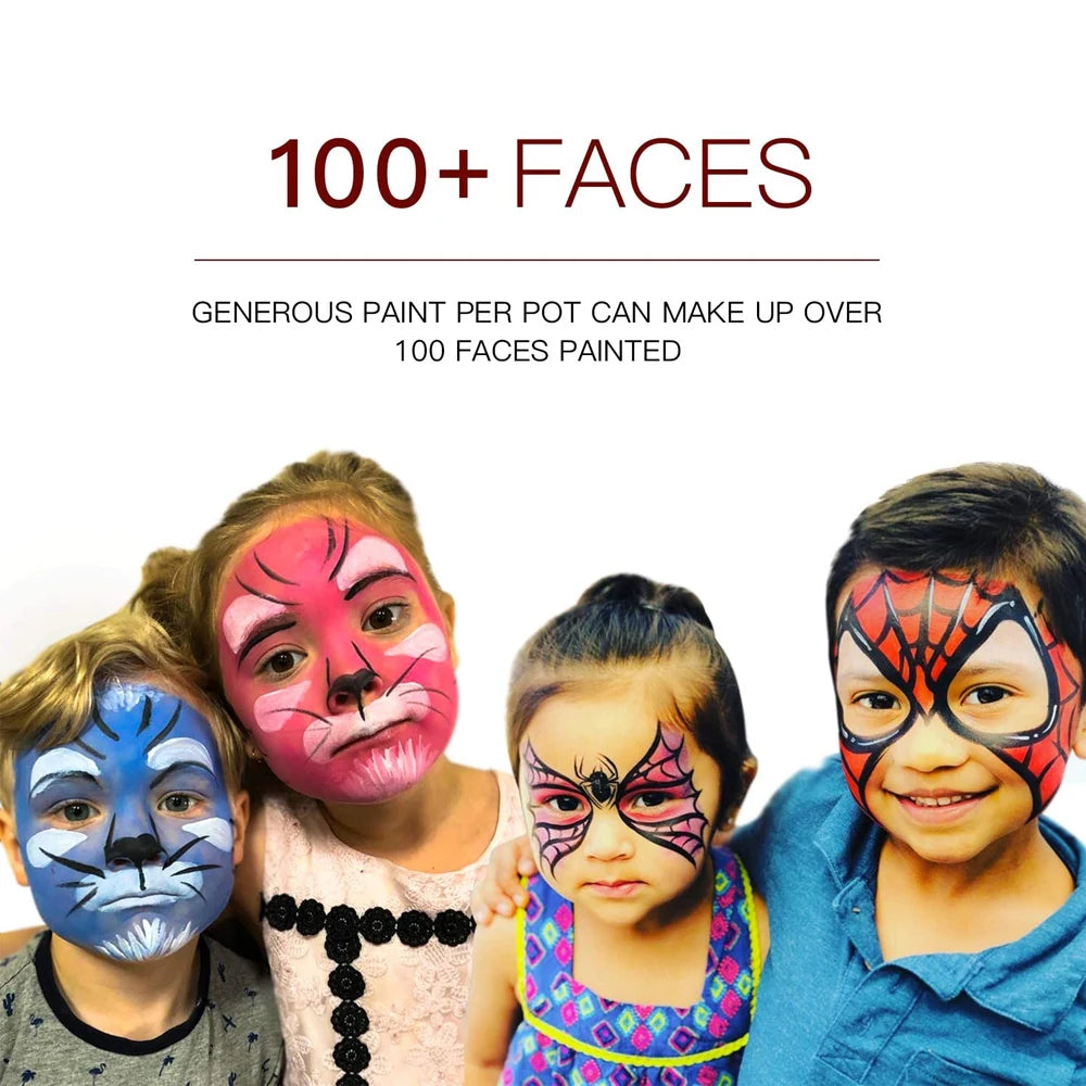 Face And Body Painting,Face & Body Paint Palette Makeup for Birthday Celebrations,Festivals,Halloween Costumes Oil Body Painting