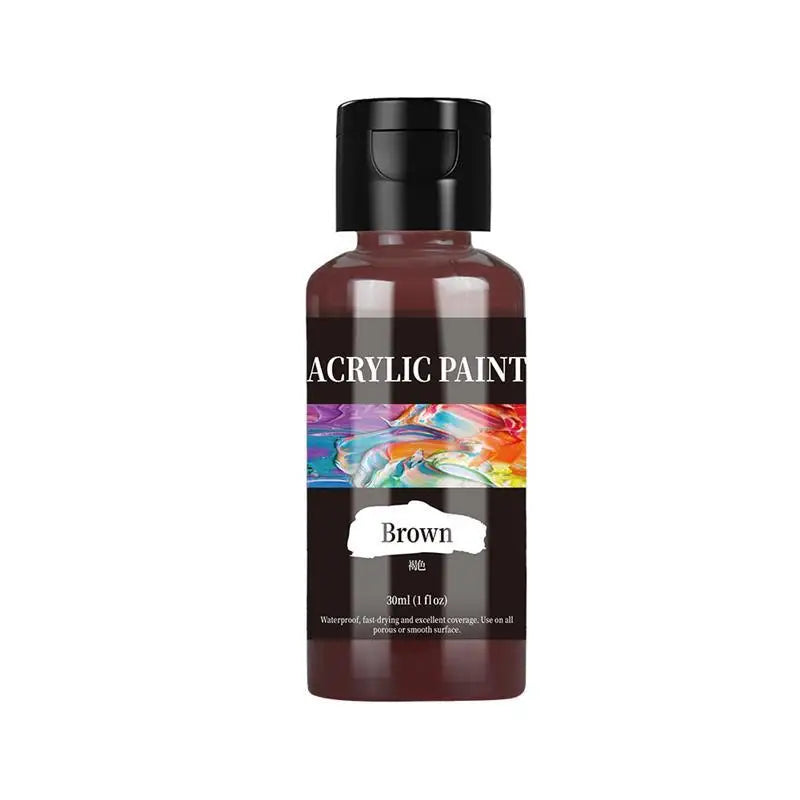 High-Quality 30 Ml/Bottle Acrylic Paint Colors Dyestuff Paint For Fabric Clothing Painting For Leather DIY Pigment Graffiti
