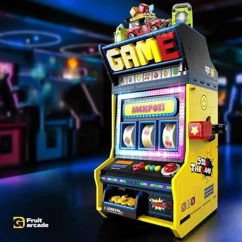 3571PCS Fruit Arcade Building Blocks Retro Game Console Model Toys Assembly Bricks Party Supplies Christmas Gifts For Kids Adult