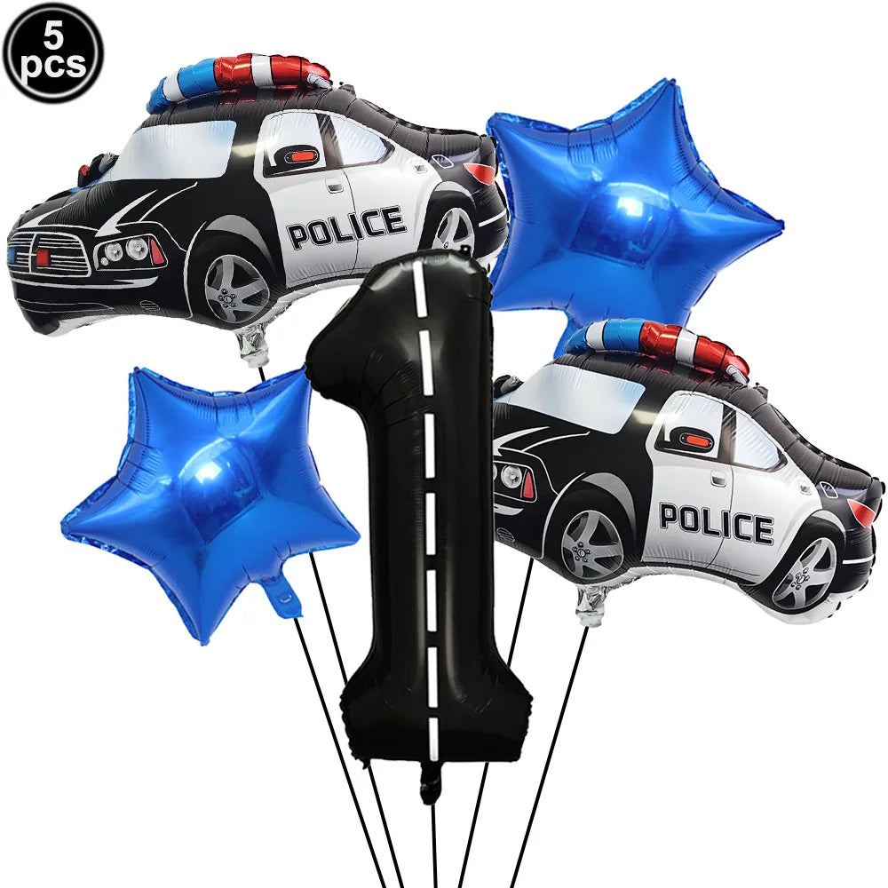 Police Party Plates Cups Napkins Police Officer and Car Party Birthday Party Decorations Tableware Boys Police Party Supplies - Big Tim's Magic Emporium