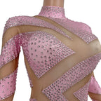 Crystal Illusion Rhinestone Bodysuit