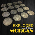 Exploded Morgan By J.C Magic 4 to 16 Coins Close Up Magic Tricks Coin Multiply Illusion Gimmick Accessory Magia Magicians Prop