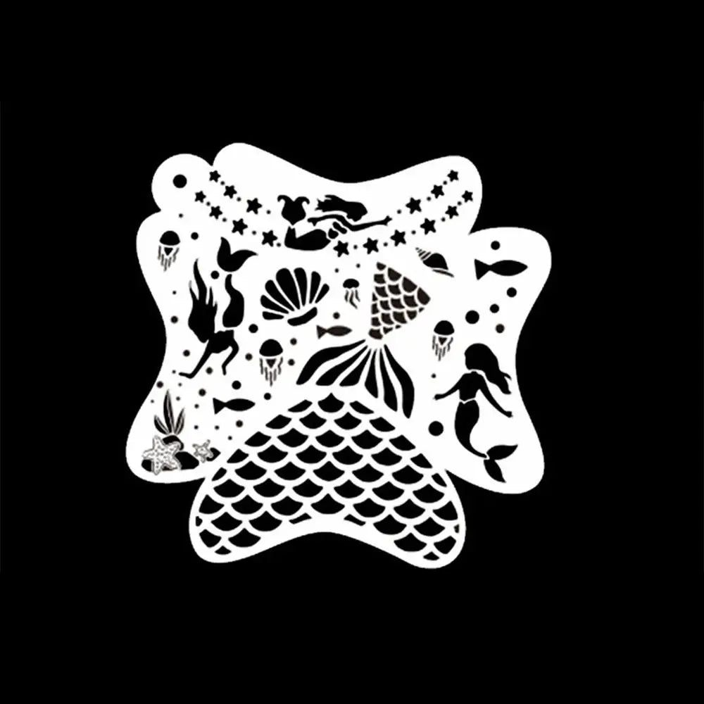 Face Paint Stencils Professional Body Art Paint Stencils Reusable for Adults Kids Easily Use Templates for Parties Makeup Tools