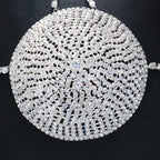 Dazzling Round Rhinestone Chest Chain & Statement Bra Body Jewelry