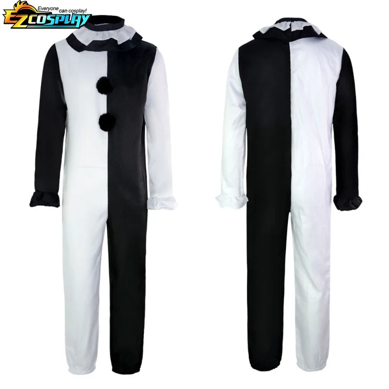 Art The Clown Cosplay Movie Terrifier 2 Art The Clown Cosplay Costume Jumpsuit Mask Halloween Costumes Mask for Men Women - Big Tim's Magic Emporium
