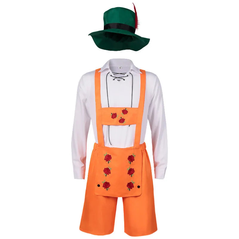Man German Oktoberfest Outfits Performance Cosplay Costume Halloween Carnival Clothing Accessories Set - Big Tim's Magic Emporium