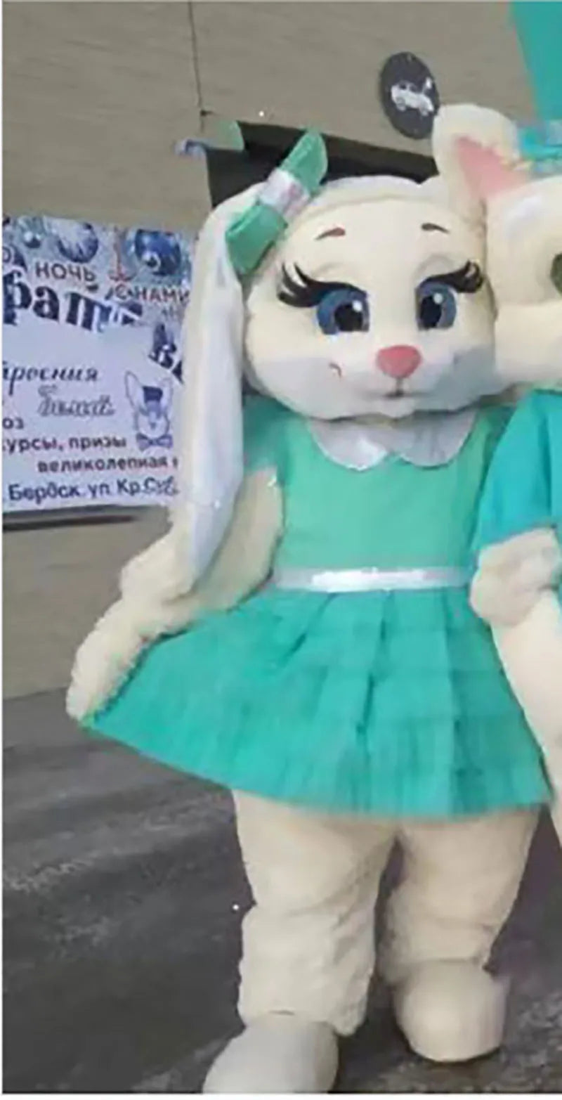 New Bear Mascot Costume Teddy Bear Easter Bunny Cartoon Doll Wedding Party Performance Costume Halloween Fancy Dress