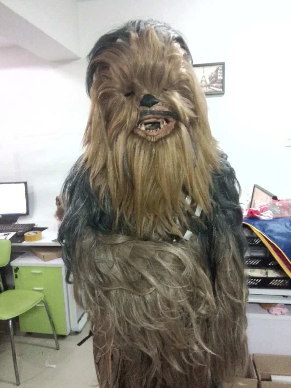 Cosplay Chewbacca Costumes Jumpsuit Halloween Party Suit Costume with Mask for Man Adult - Big Tim's Magic Emporium