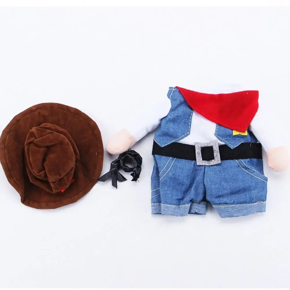 Easy To Wear Halloween Pet Costume Funny Soft Fabric Dog Cosplay Clothing Pet Supplies Uniform Kitten Puppy Costume