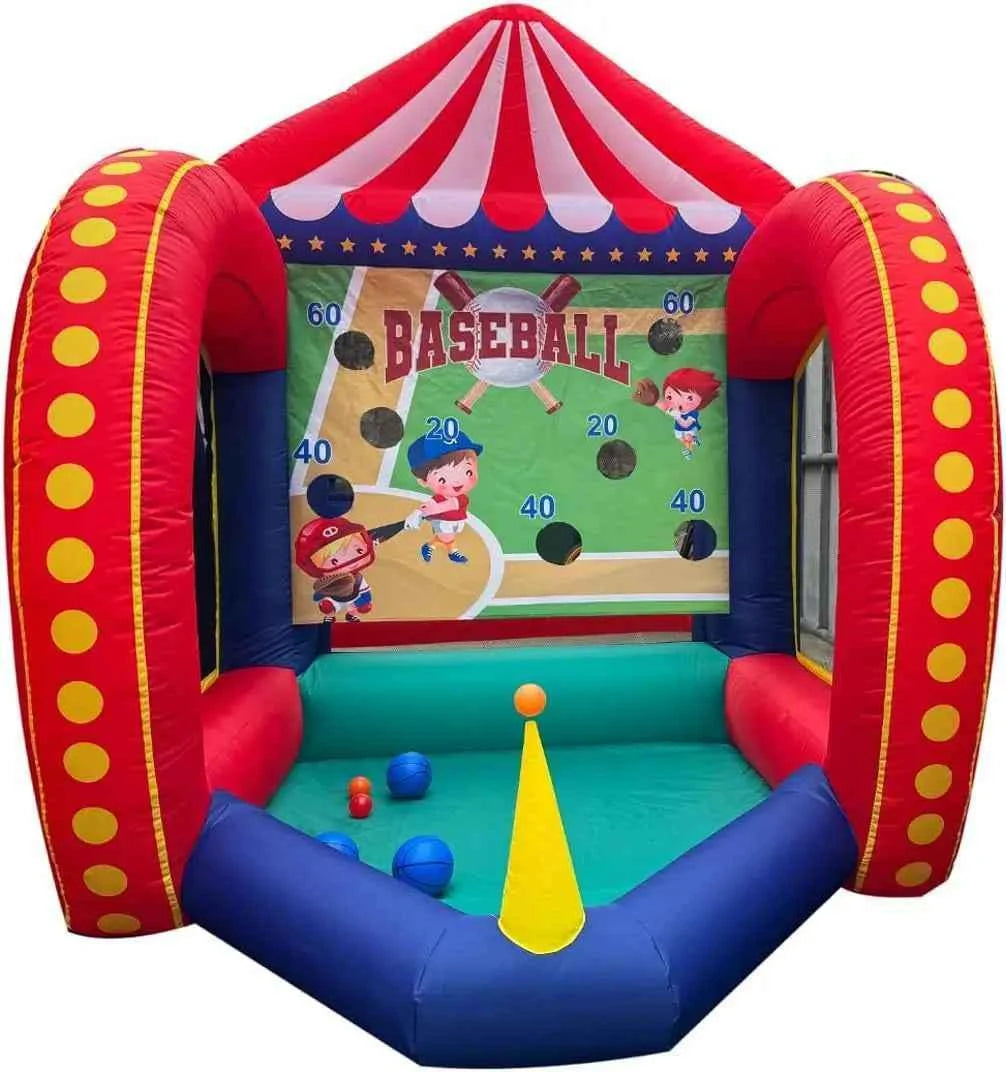 Free air shipping 5 in 1 Inflatable Carnival Bundle Games Soccer Dart Knock Down Ring Ross Game For Kids And Adults Party Game