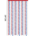 4th of July Decorations Red White Blue Star Tinsel Foil Fringe Curtains Independence Day Photo Booth Backdrop Patriotic Party