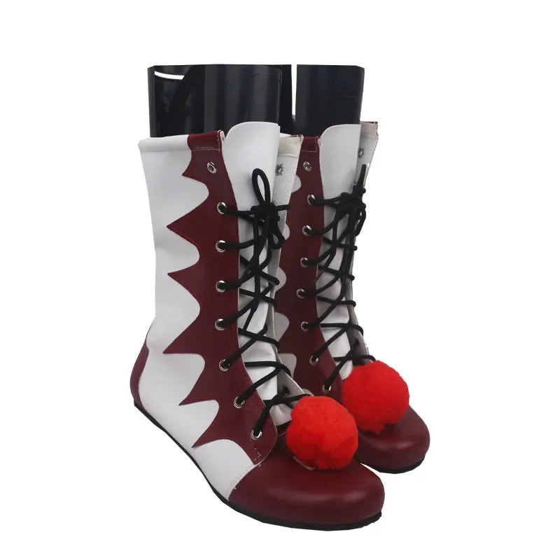Stephen King's It Pennywise Shoes Mask Cosplay Scary Clown Boots Men Custom Halloween Christmas Costumes Accessories Party - Big Tim's Magic Emporium