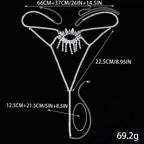Evil Eye Crystal Thong Belly Chain