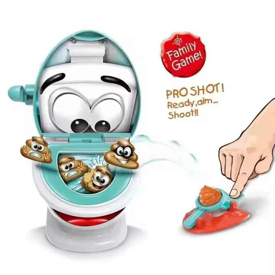 1Set child Poop Toilet Game 〔E〕Funny Toilet Trick Toy Party Game Board Games Flushing The Toilet For Kids Game Gifts〔Winter5〕