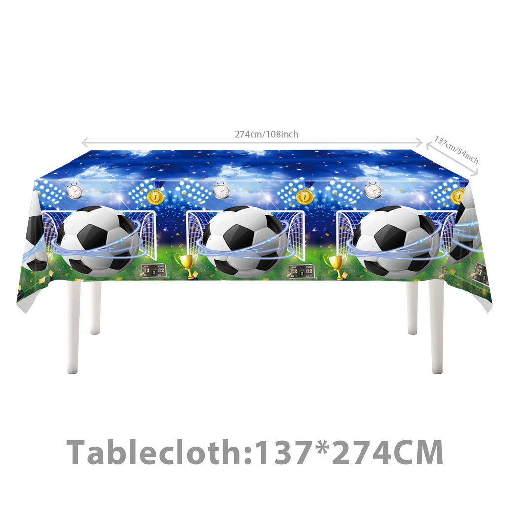 Football Party Stuff Soccer Party Tableware Tablecloth Napkin Cup Plate Soccer Party Backdrop Baby Shower Football Party Favors - Big Tim's Magic Emporium