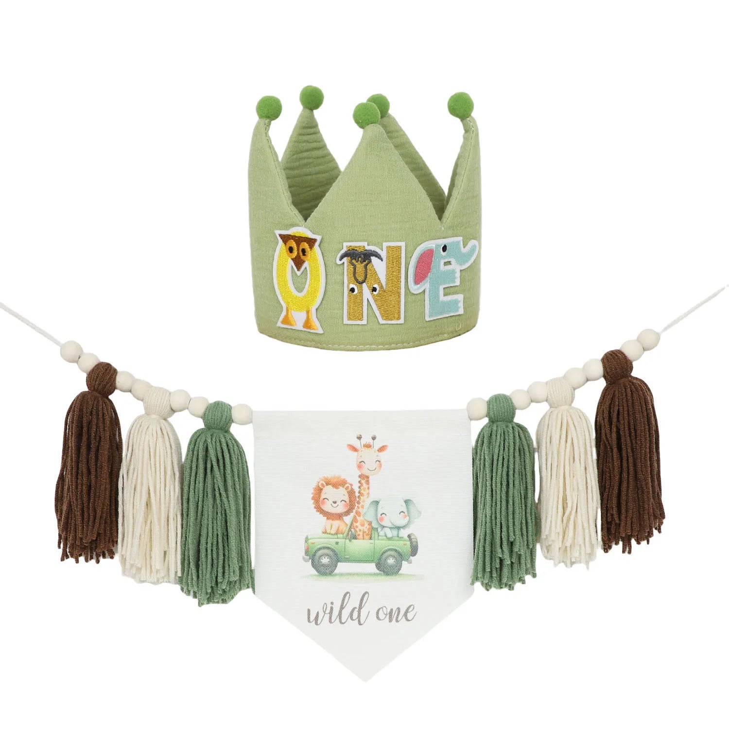 Baby Boy Girls First 1st Birthday Party Decorations Backdrop Wall Hangings Decorative for Kids Bedroom Nursery Wall Decor