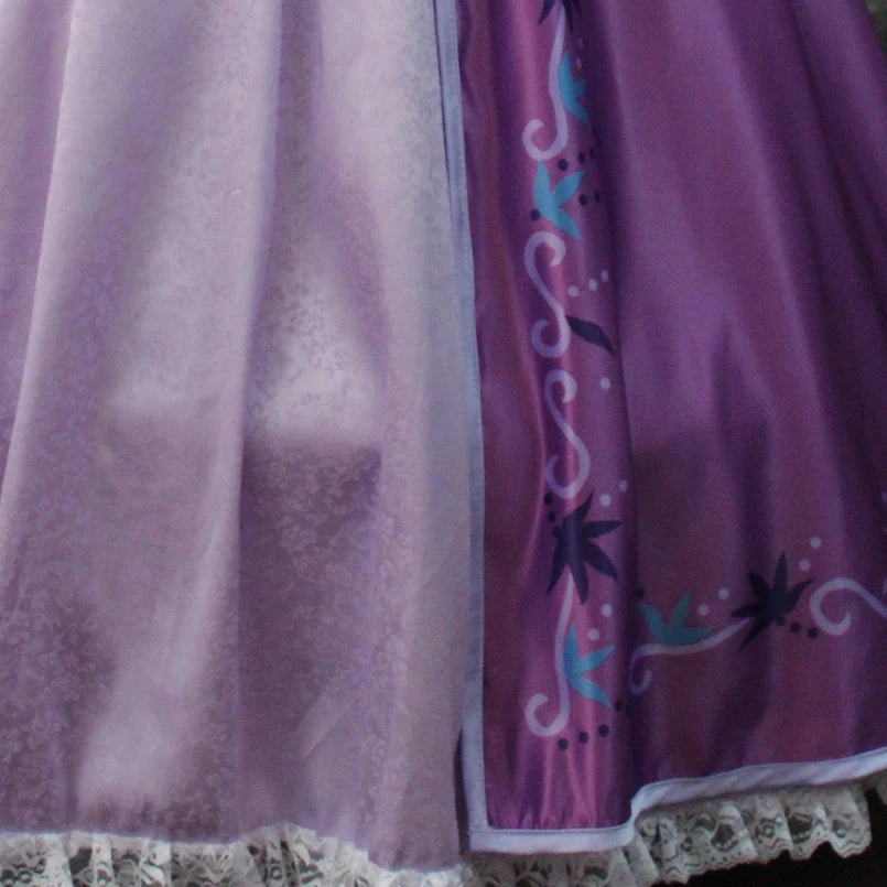 Custom Made Halloween Carnival Party Rapunzel Princess Costume Cosplay Purple Dress - Big Tim's Magic Emporium