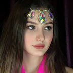 Rhinestone Drop Head Chain Headpiece