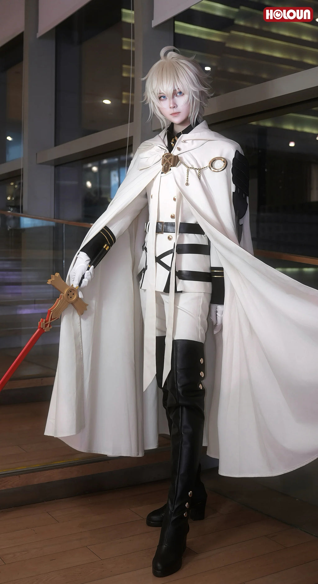 HOLOUN Seraph Of The End Anime Mikaela Hyakuya Cosplay Costume Cloak Jacket Pants Shirt Halloween Christmas Convention - Big Tim's Magic Emporium