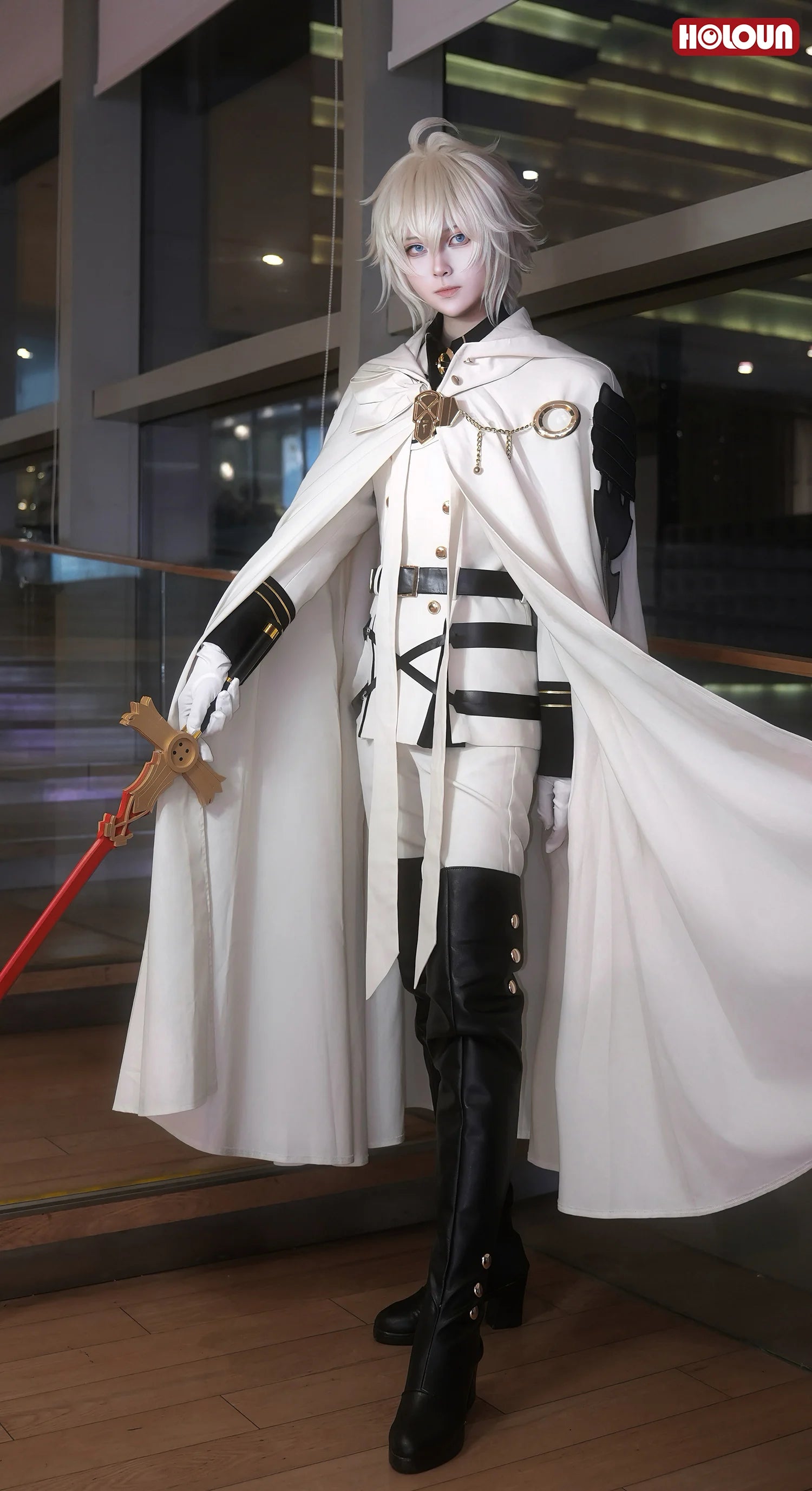 HOLOUN Seraph Of The End Anime Mikaela Hyakuya Cosplay Costume Cloak Jacket Pants Shirt Halloween Christmas Convention - Big Tim's Magic Emporium