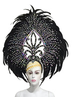 The Stardust Empress Dionysia – White Feather Carnival & Masque Ball Headdress