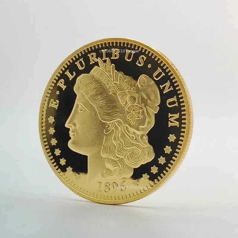 Fashion Morgan Dollar Coin Commemorative Coin Bitcoin Commemorative Medal Scenic Area Coin Home Activity Decoration Gift