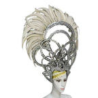 The Stardust Luminary Crown – Lavender & Multi-Tone Samba Carnival Headdress