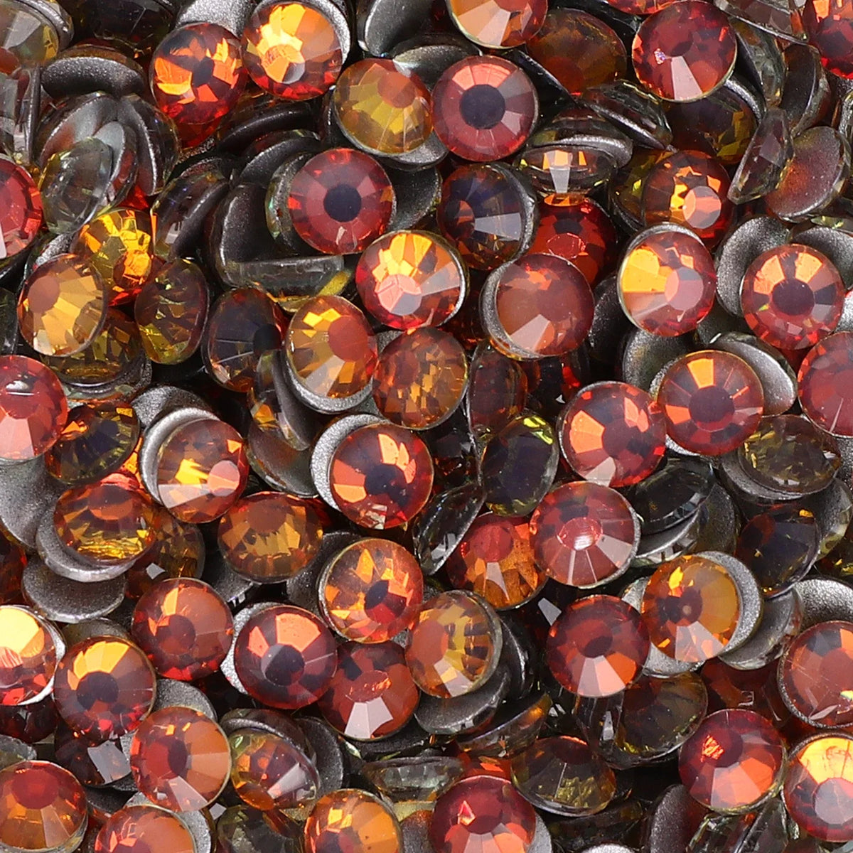 Premium Glass Flatback Rhinestones Non-Hotfix Glitter Stones for Nail Art and Costume Decor