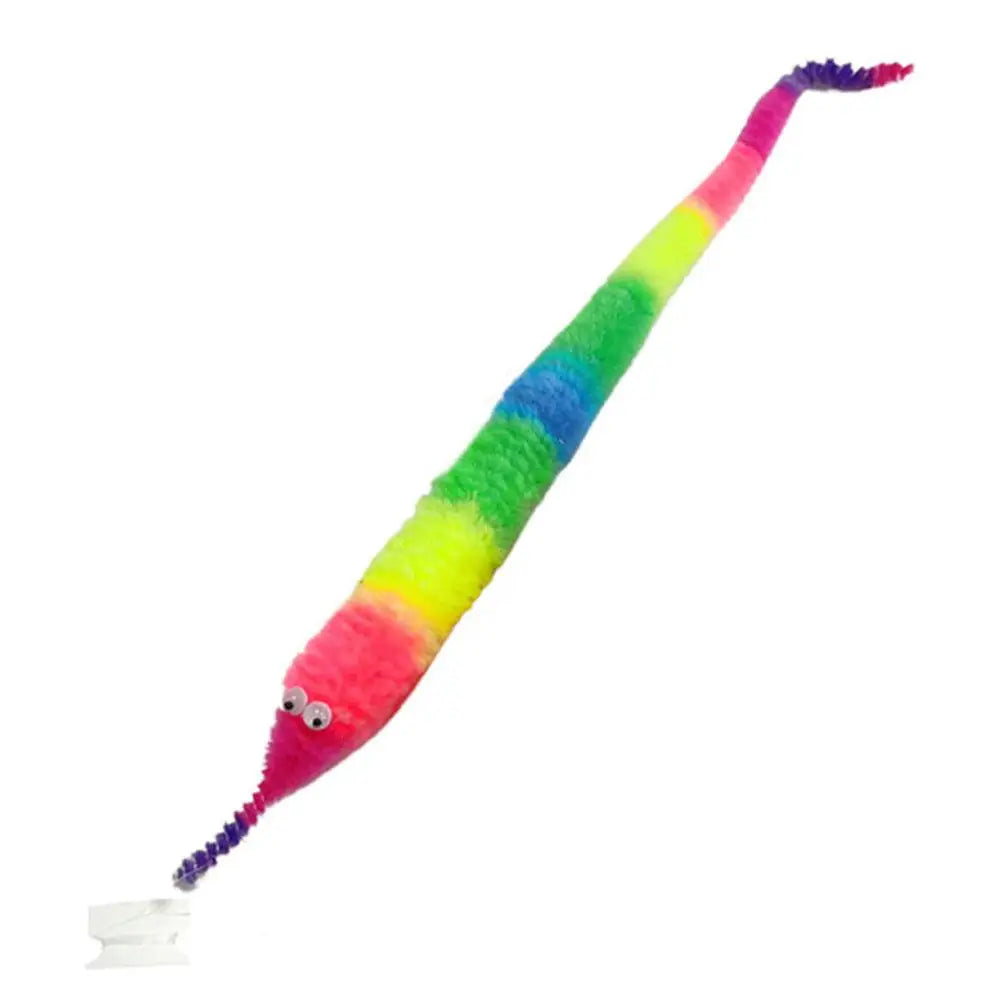 Novelty Funny Props Twisty Magic Worm Trick Toys For Kids Caterpillars On A Invisible String Fuzzy Worm Magic Caterpillar
