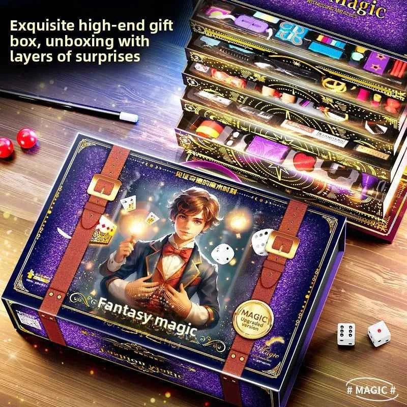 Fantastic Magic Trick Gift Box Set Awesome Poker Show Props Toy for Children Creative Birthday Present Home Party Performance - Big Tim's Magic Emporium