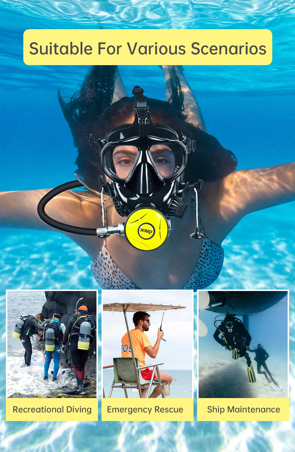 Full Face Diving Mask - Big Tim's Magic Emporium