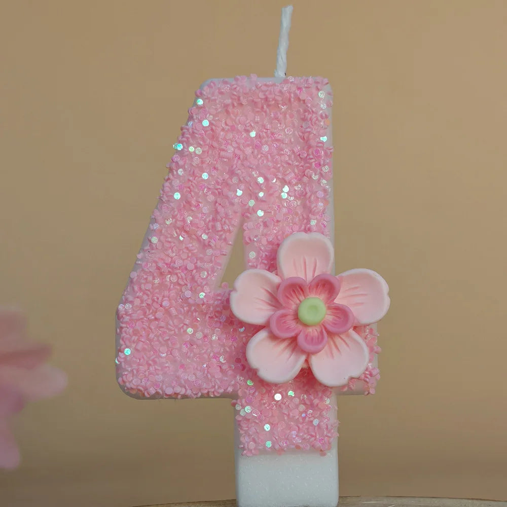 Birthday candle creative digital birthday cake ornament girl children's atmosphere decoration