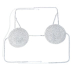 Dazzling Round Rhinestone Chest Chain & Statement Bra Body Jewelry