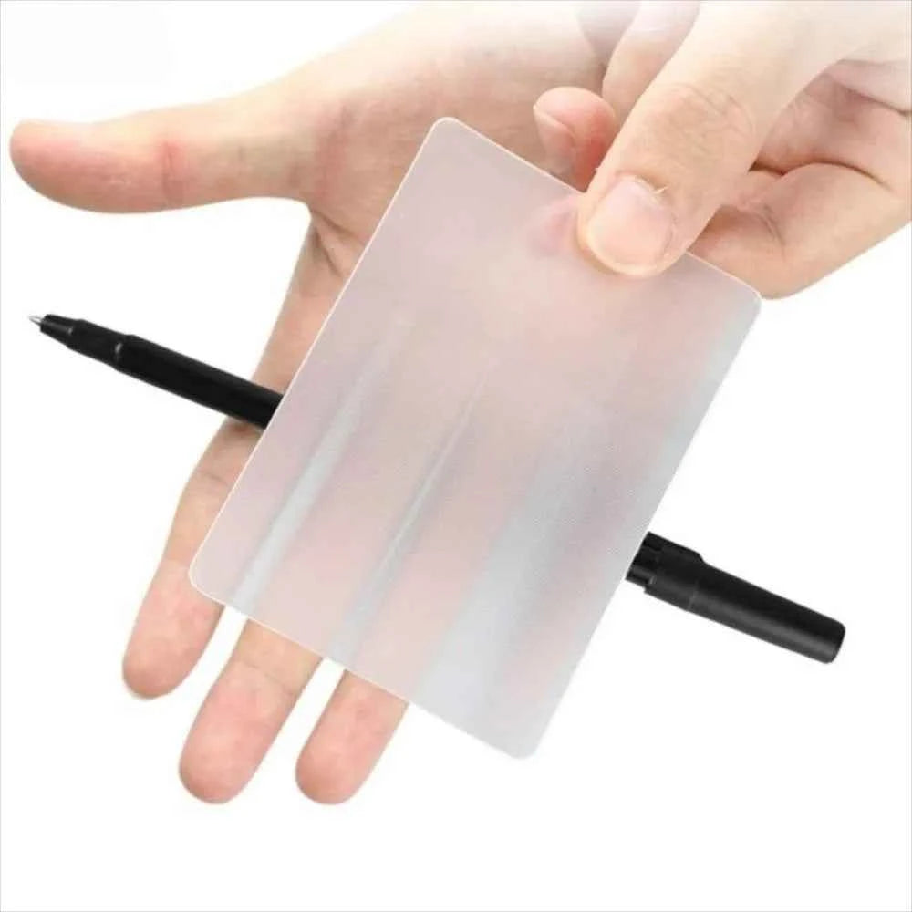 Creative Tricky Lubor's Lens Card Gimmick Lubors Magic Card Close Up Magician Toy Street Magic Tricks Kids