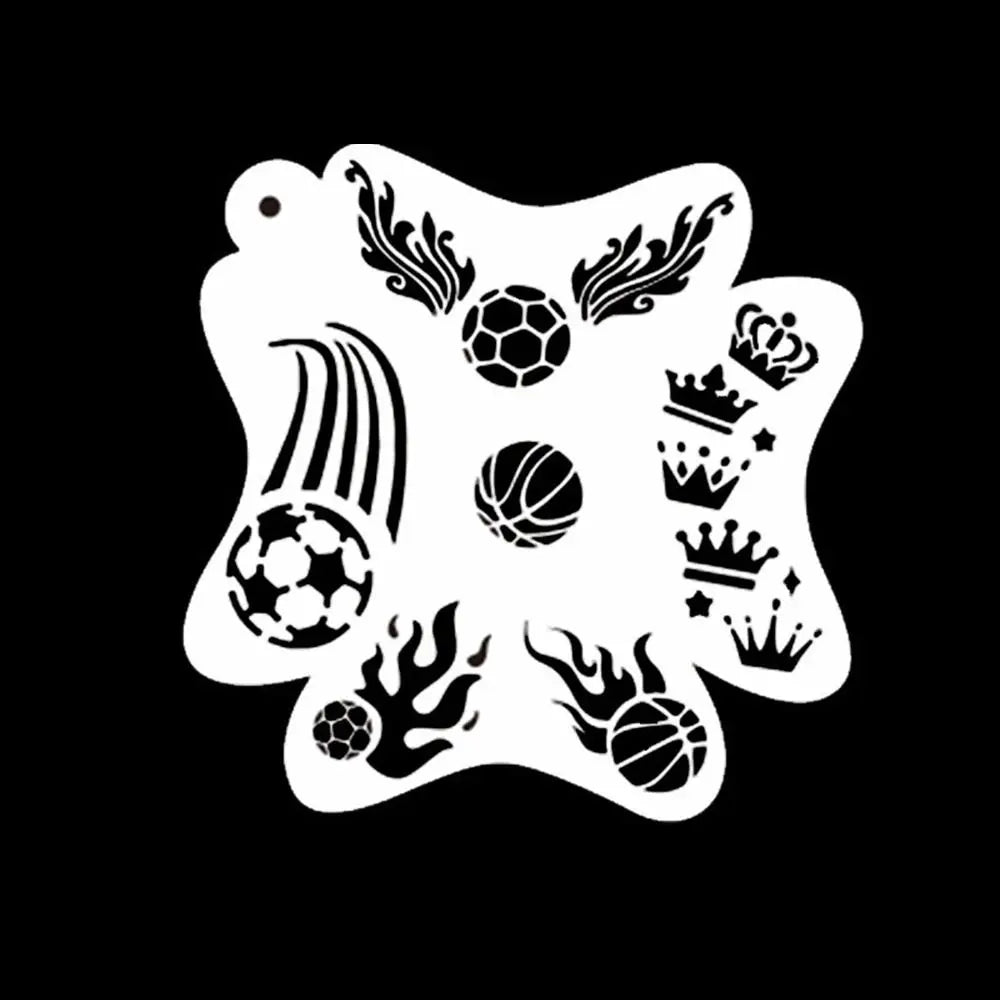 Face Paint Stencils Professional Body Art Paint Stencils Reusable for Adults Kids Easily Use Templates for Parties Makeup Tools