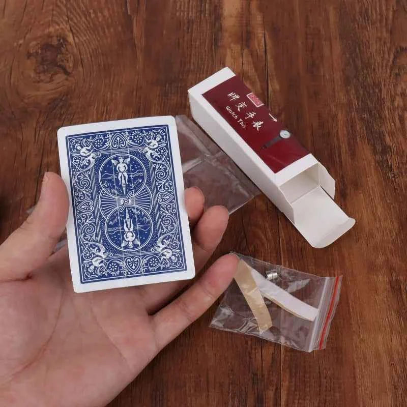 Watch This (Card+Watch Set) Magic Tricks Card Change to Watch Close Up Street Illusion Gimmick Mentalism Puzzle Toy Magia Card