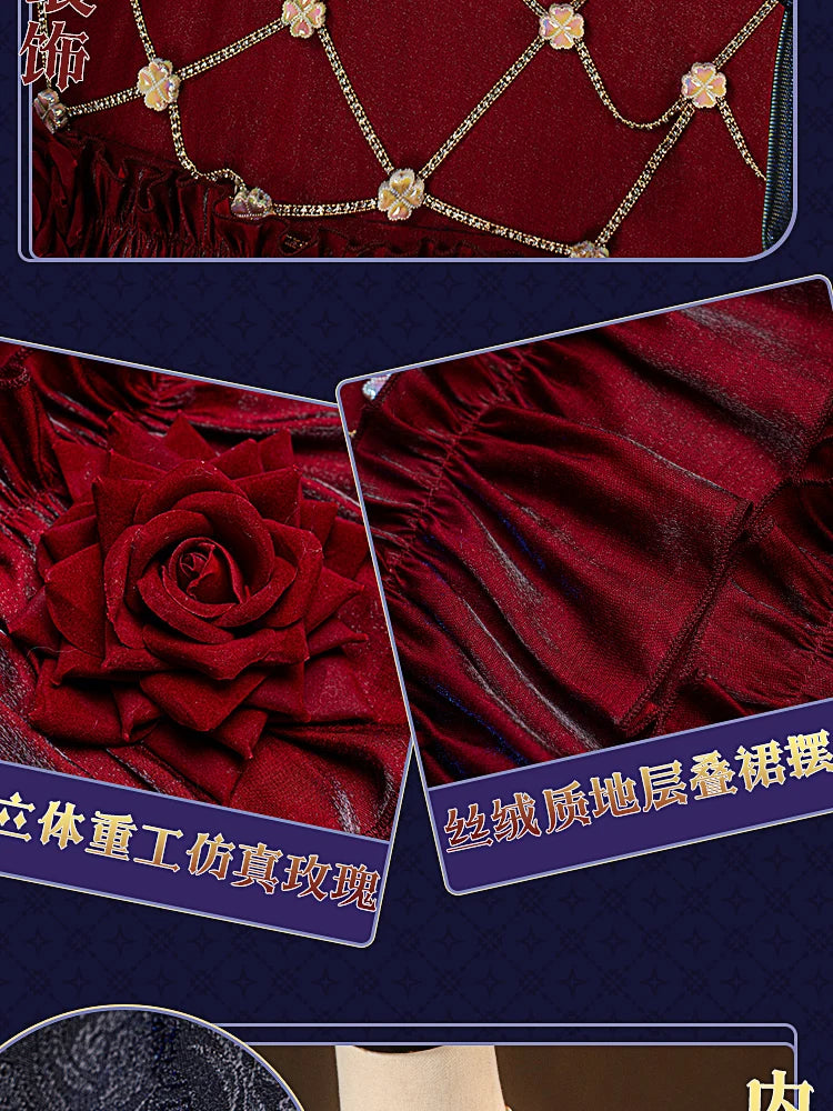 Mary‌ Cosplay Costume for Halloween Christmas Comic Exhibition Game Identity V Bloody Cute Woman S-XXL New Red Dress IN STOCK - Big Tim's Magic Emporium