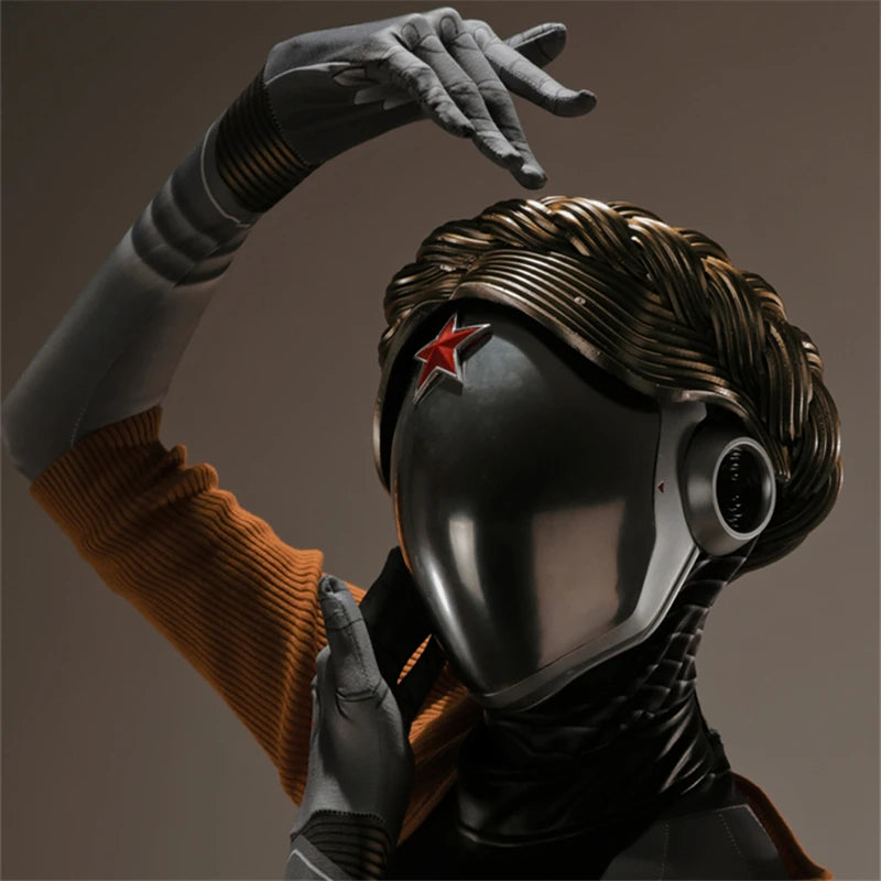 Game AtomicTwinnies Twinnies Dixie Cosplay PU Acrylic Mask Helmet Masks Halloween Masquerade Party Carnival Prop