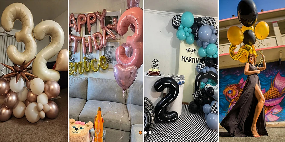 4Pcs 4D Building Balloon Birthday Party Supplies Excavator Vehicles Dump Truck Mixer Truck Aluminum Foil Balloons Party Decor