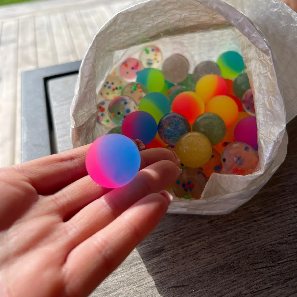 10/20PCS Bouncing Ball Toys Party Favors Birthday Gift Guests Doll Machine Accessory Children's Playground Water Buoyancy Ball