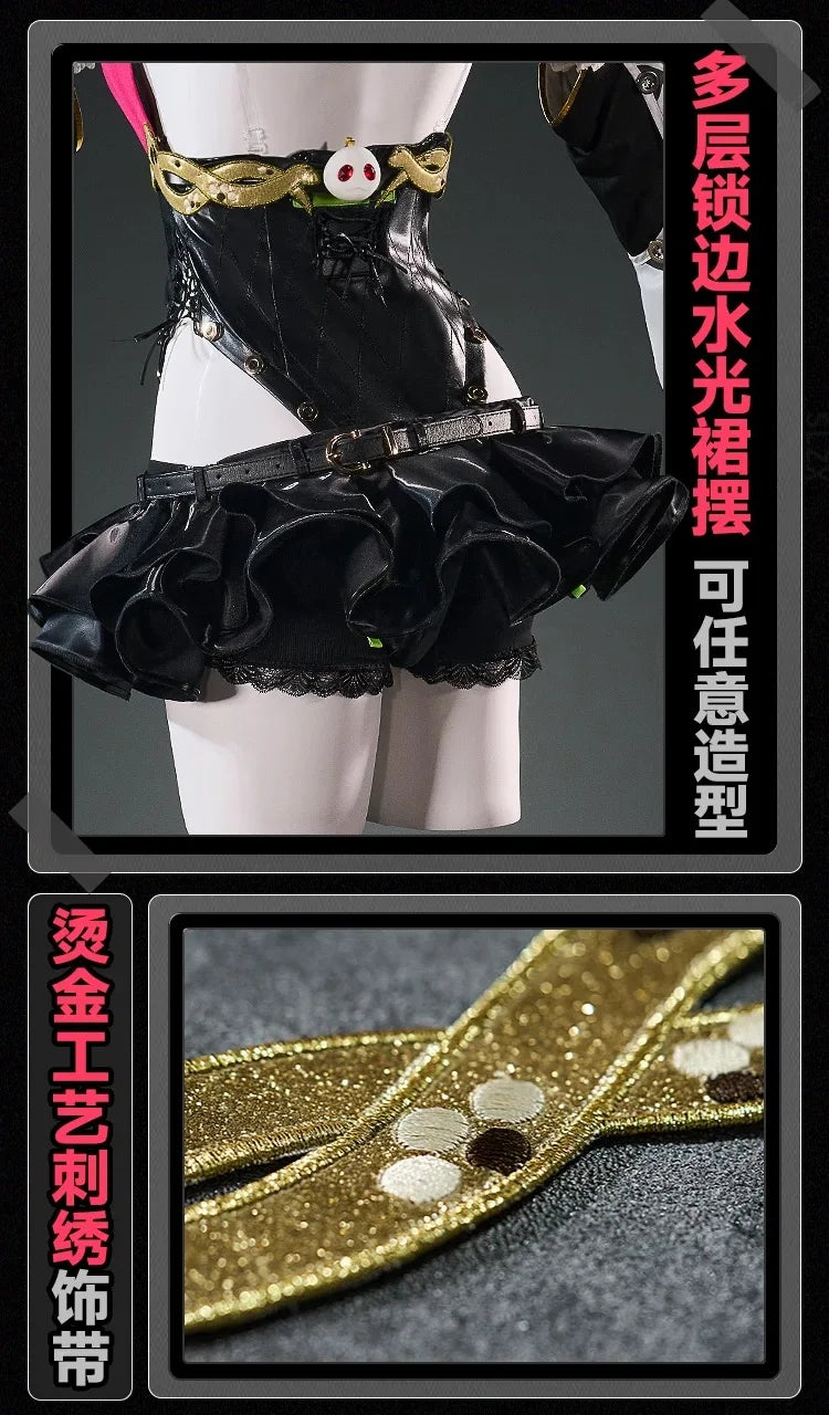Zenless Zone Zero Cissia Cosplay Costume | Leather Jumpsuit Set - Big Tim's Magic Emporium