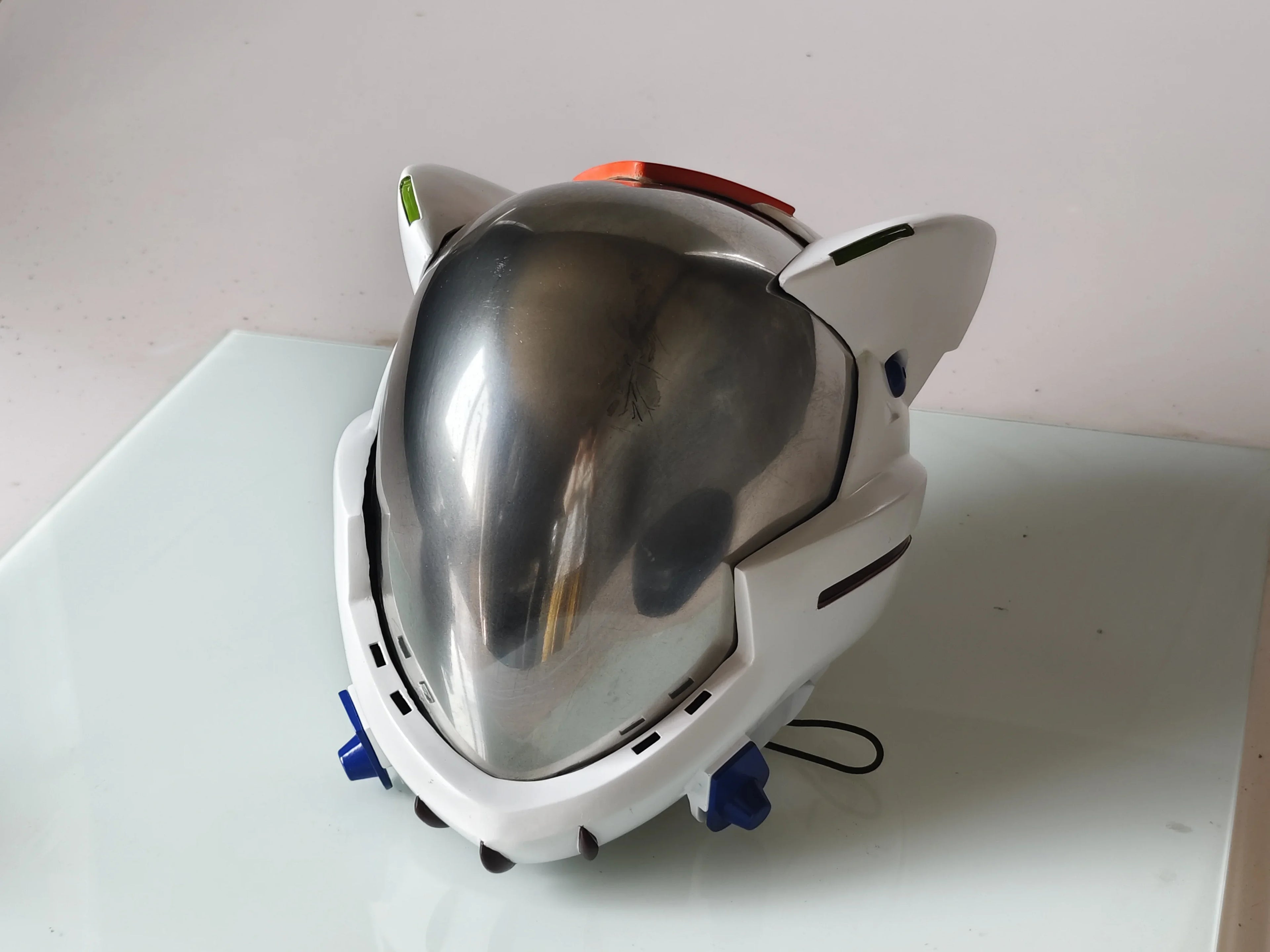 For Women Men Cos Masks Asuka Cos Langley Soryu Cosplay Helmet Anime Game Punk Makinami Illustrious Accessories Party Props Mask - Big Tim's Magic Emporium