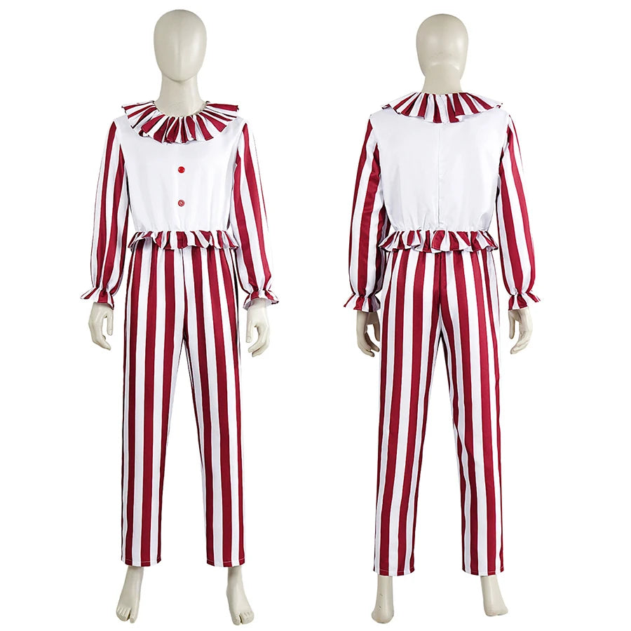 Clown Cosplay Costume New Movie Clown in A Cornfield Cosplay Jumpsuit Terror Play Outfit Kid Adult Halloween Party Clown Clothes - Big Tim's Magic Emporium