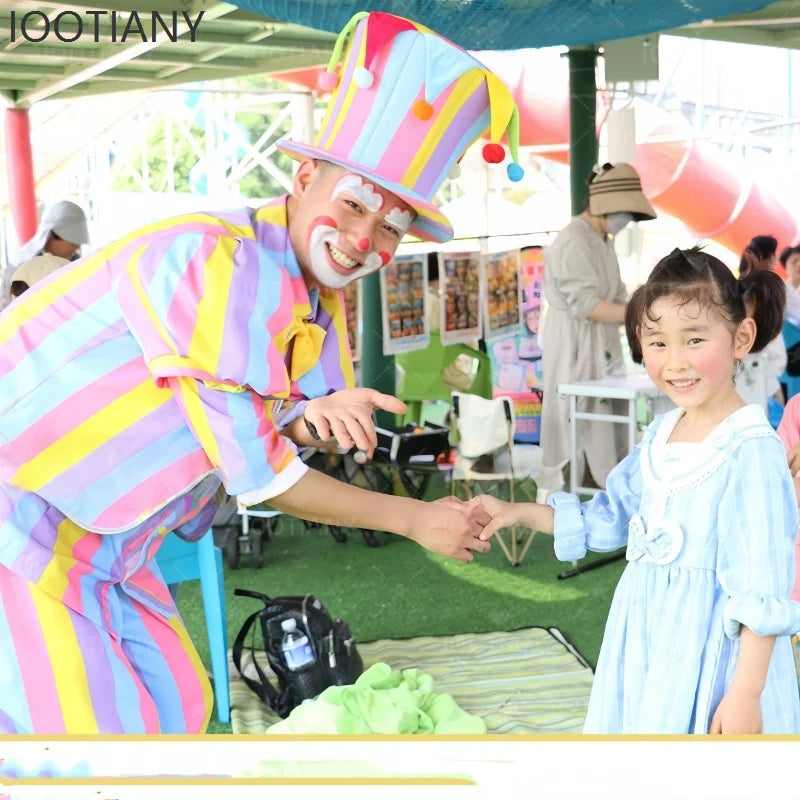 Halloween Adult Men And Women Clown Costume Circus Masquerade Dress Up Amusement Park Funny Role-playing Performance Costume Set - Big Tim's Magic Emporium