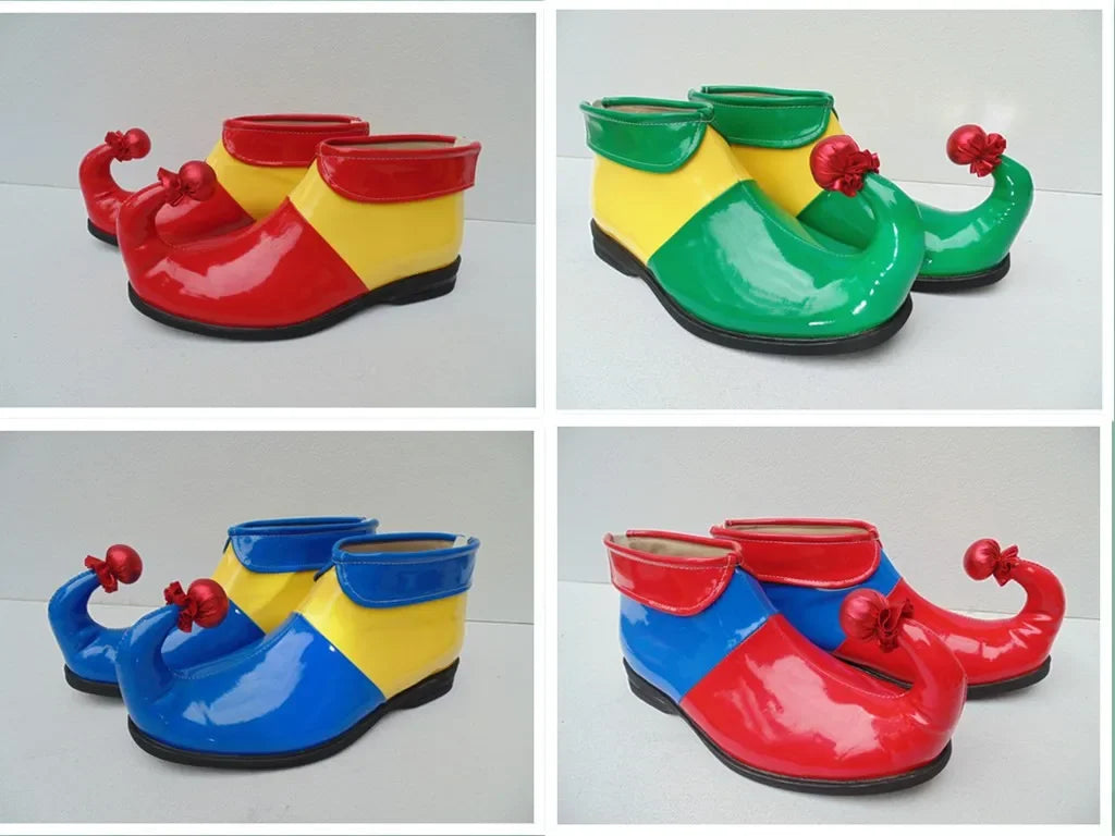 4 Colors Adult Kids Clown Shoes Halloween Cosplay Shoes Clown Performance Wear Accessories Christmas Party Supplies - Big Tim's Magic Emporium