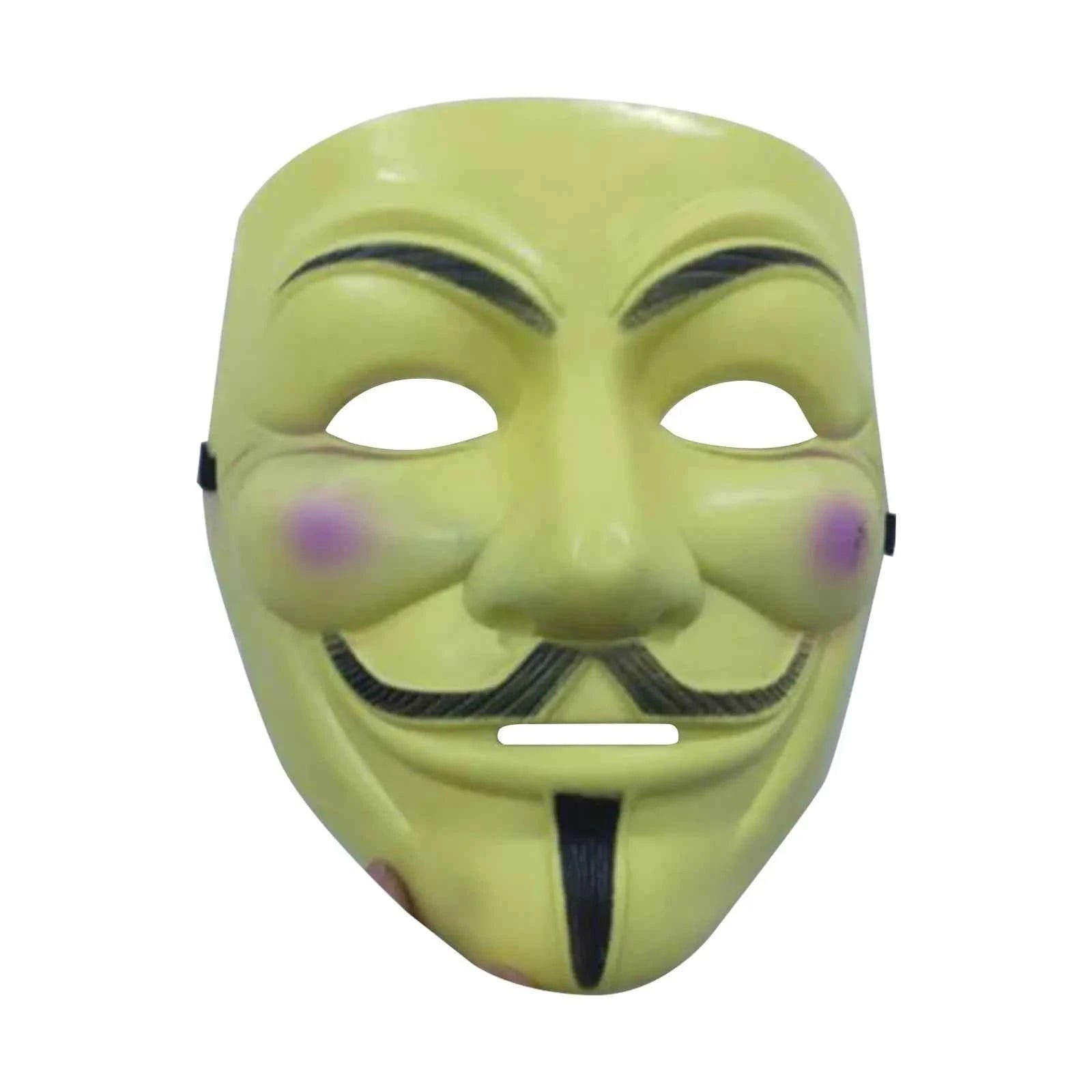 Movie Masquerade Anonymous Face Mask Halloween Party Cosplay Masks Props for Adult Kids Film Theme Mask Anime Costumes Supplies