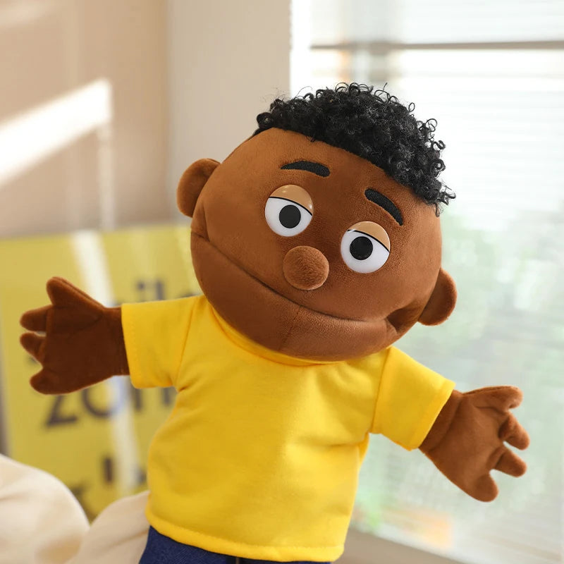 Family Hand Puppets – 38cm Plush Character Puppets for Storytelling & Role Play - Big Tim's Magic Emporium